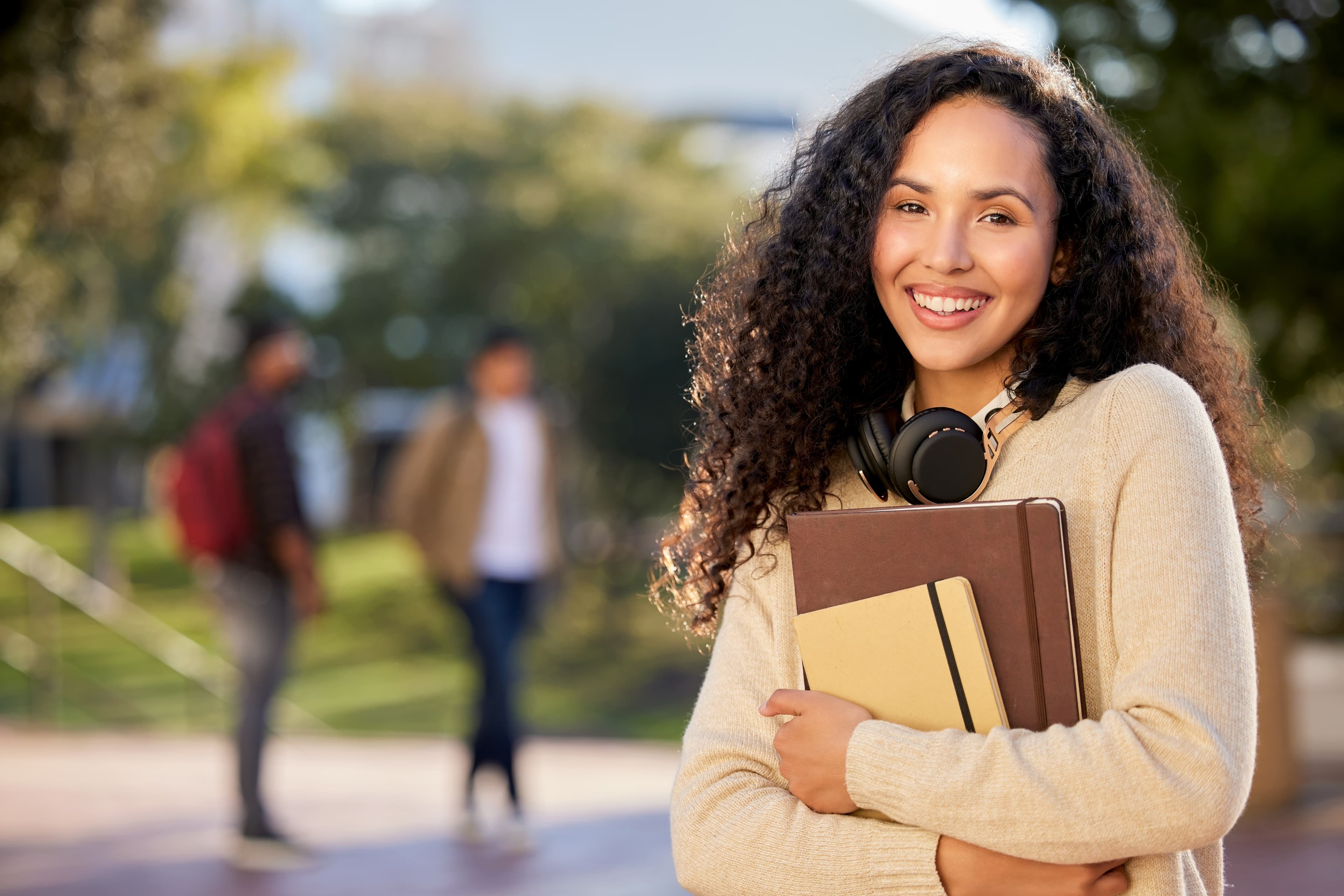 Student preparing to learn French for her Canadian goals